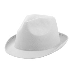 Štýlový letný klobúk biely